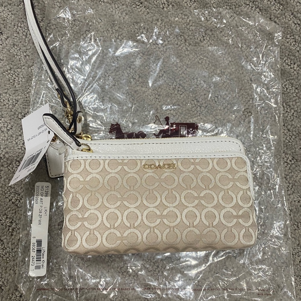 Coach Card Case ID Wristlet Wallet